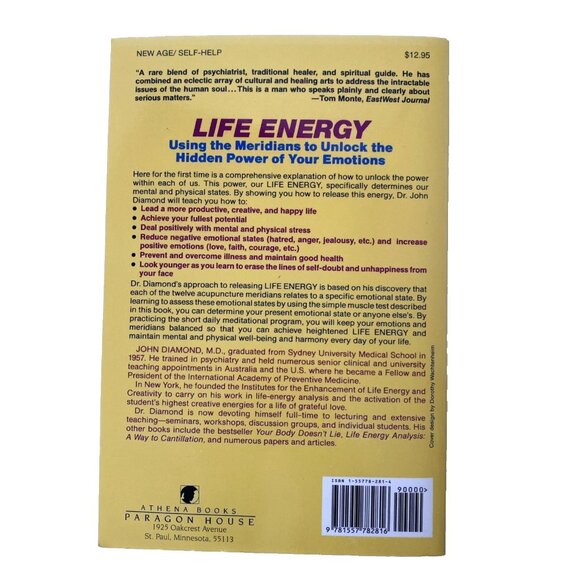 1990 Life Energy Using Meridians to Unlock Hidden Power of Your Emotions Diamond - Picture 2 of 7